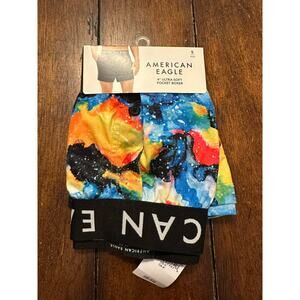 American Eagle Men's Multicolor 4" Ultra Soft Pocket Boxer Shorts Size Small NWT